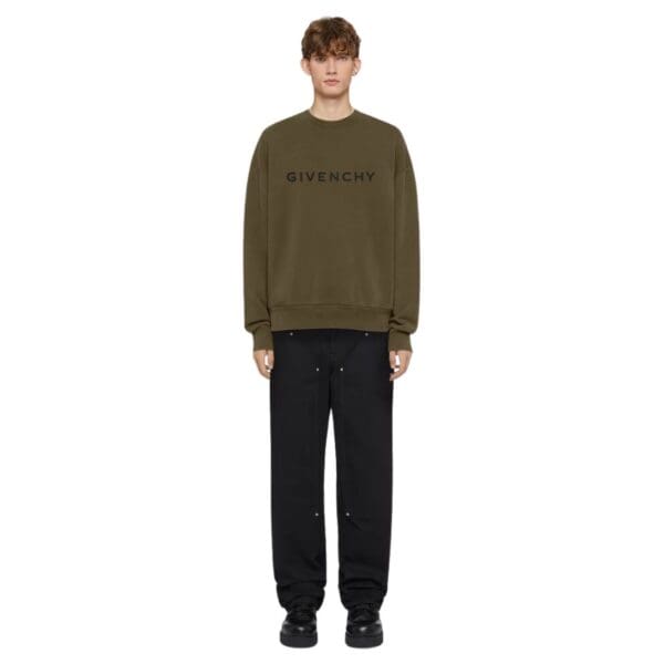 GIVENCHY ARCHETYPE SLIM FIT SWEATSHIRT IN FLEECE