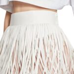 ALAIA FRINGED LEATHER BELT