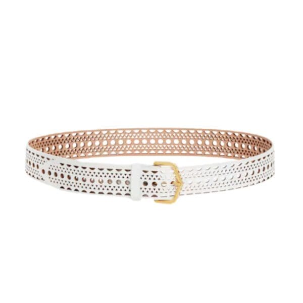 ALAIA NEO VIENNE BELT IN CALFSKIN