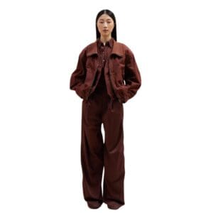 LEMAIRE DOUBLE LAYER BLOUSON WITH RIB