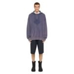 GIVENCHY SHADOW OVERSIZED HOODIE IN FLEECE