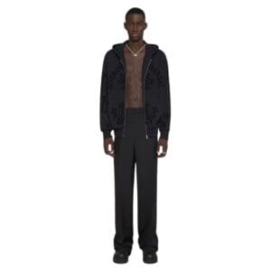 GIVENCHY ZIPPED HOODIE IN FLEECE