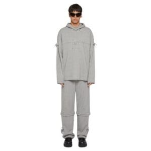 GIVENCHY HOODIE IN FLEECE WITH METAL DETAILS