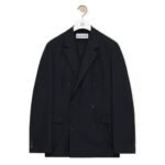 LOEWE DOUBLE BREASTED JACKET IN WOOL AND MOHAIR
