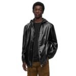 LOEWE HOODED JACKET IN NAPPA LAMBSKIN