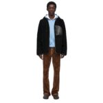 LOEWE HOODED JACKET IN SHEARLING