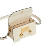 MARNI CREAM LEATHER TRUNKAROO MINI SHOULDER BAG