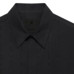 GIVENCHY SHIRT IN POPLIN WITH EMBROIDERED FRONT PANEL