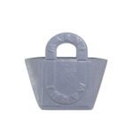 MARNI GREY LEATHER SWEEDY SMALL TOTE BAG