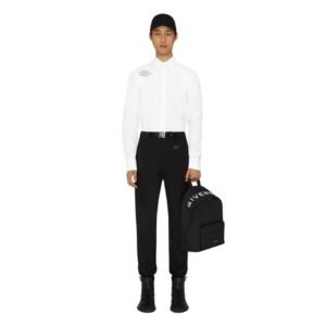 GIVENCHY SHIRT IN POPLIN WITH U LOCK HARDNESS