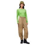 LOEWE CARGO TROUSERS IN VISCOSE AND LINEN