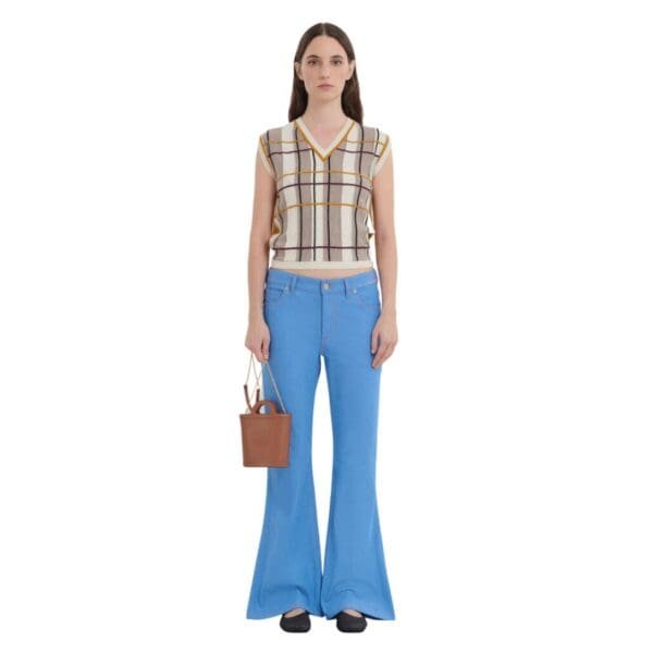 MARNI TROPICALIA NANO BUCKET BAG IN BROWN LEATHER