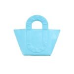 MARNI TURQUOISE LEATHER SWEEDY SMALL TOTE BAG