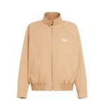 MARNI BEIGE ORGANIC GABARDINE OVERSIZED BOMBER