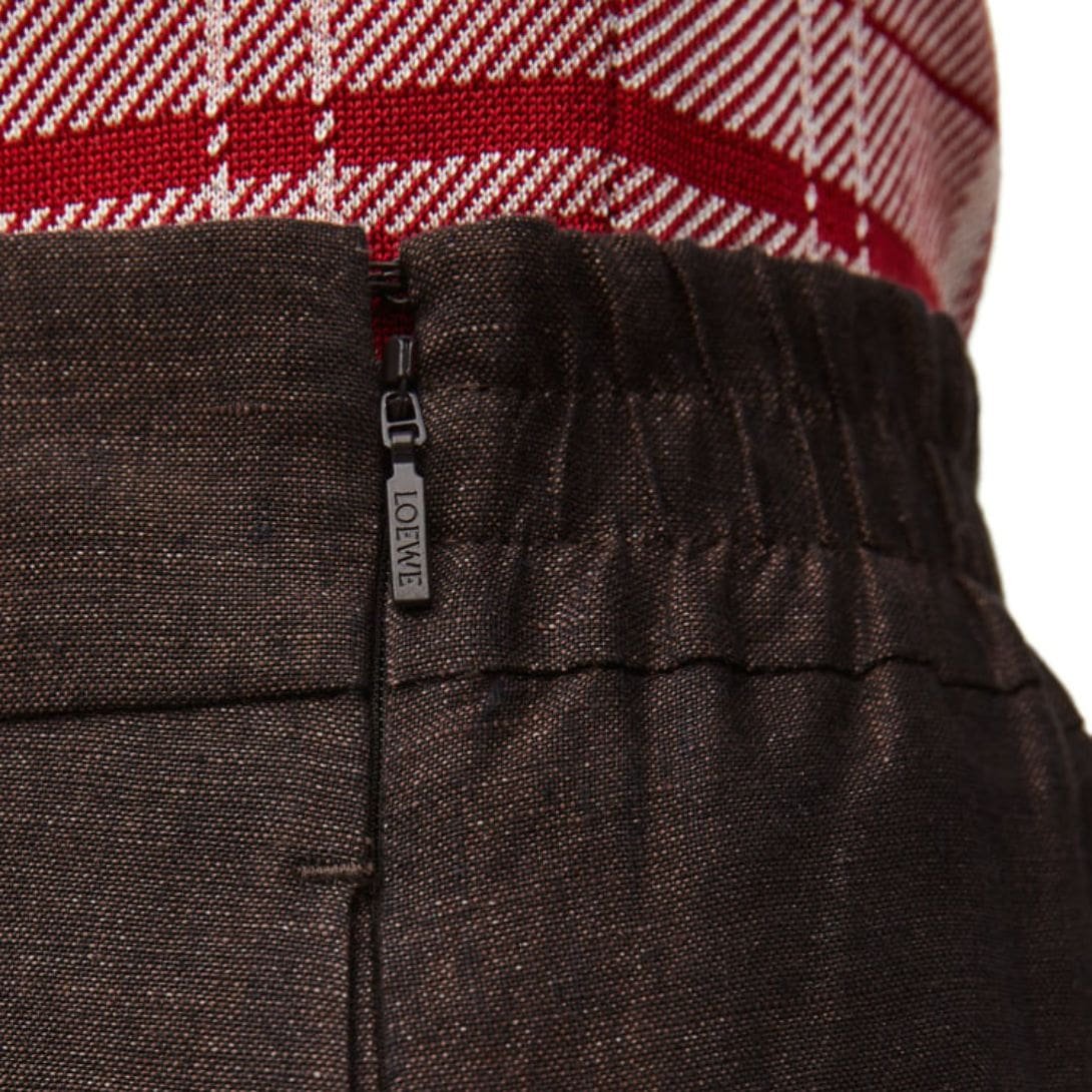 LOEWE CROPPED TROUSERS IN LINEN