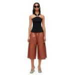LOEWE CROPPED TROUSERS IN NAPPA LAMBSKIN
