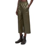 LOEWE CROPPED TROUSERS IN NAPPA LAMBSKIN