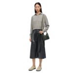 LOEWE CROPPED TROUSERS IN NAPPA LAMBSKIN
