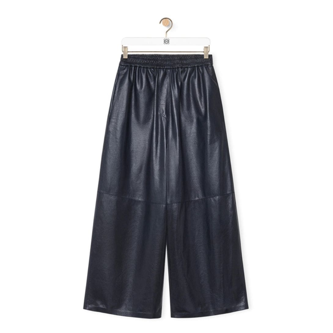 LOEWE CROPPED TROUSERS IN NAPPA LAMBSKIN