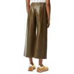 LOEWE CROPPED TROUSERS IN NAPPA LAMBSKIN