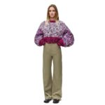 LOEWE HIGH WAISTED TROUSERS IN COTTON