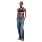 LOEWE PIXELATED BAGGY JEANS IN DENIM