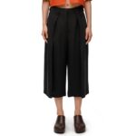 LOEWE PLEATED TROUSERS IN VISCOSE AND LINEN