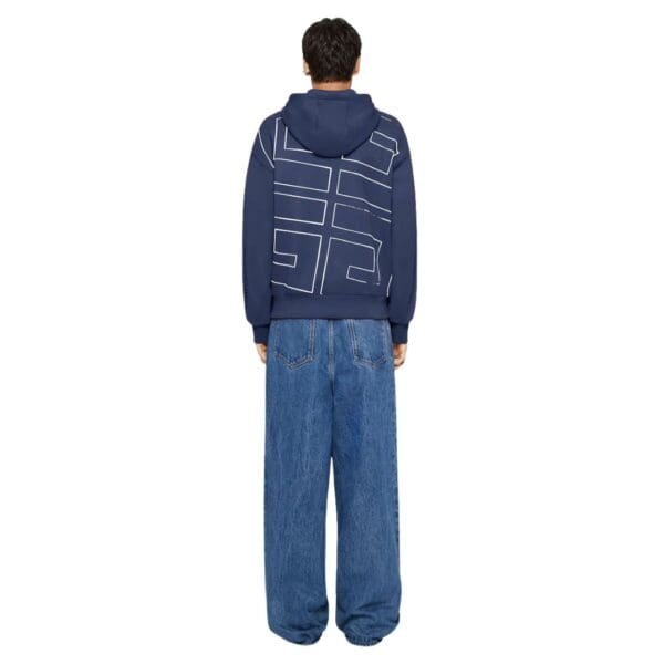 GIVENCHY 4G BOX FIT HOODIE IN FLEECE
