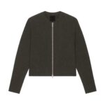 GIVENCHY OVERSIZED CARDIGAN IN WOOL WITH FRONT ZIP