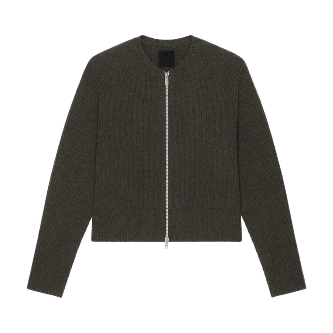 GIVENCHY OVERSIZED CARDIGAN IN WOOL WITH FRONT ZIP