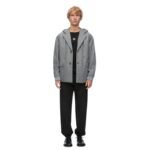 LOEWE HOODED JACKET IN WOOL AND CASHMERE