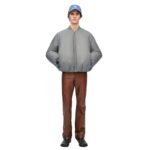 LOEWE PADDED BOMBER JACKET IN NAPPA LAMBSKIN