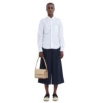 MARNI BEIGE SAFFIANO LEATHER MEDIUM TRUNK BAG