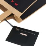 MARNI BLACK AND BEIGE JACQUARD SHOPPING BAG