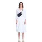 MARNI BLACK LEATHER TRUNKAROO BUM BAG