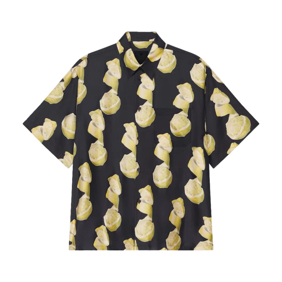 GIVENCHY HAWAIIAN SHIRT IN SILK WITH LEMONS PRINT