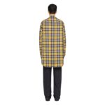 GIVENCHY OVERSIZED ASYMMETRICAL CHECKED SHIRT IN COTTON