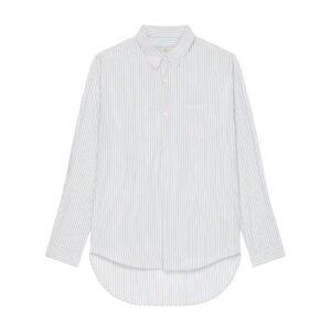 GIVENCHY OVERSIZED ASYMMETRICAL STRIPED SHIRT IN COTTON