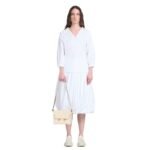 MARNI CREAM LEATHER TRUNKAROO MEDIUM SHOULDER BAG