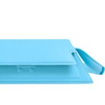 MARNI MINI TRUNKOISE BAG IN SMOOTH LIGHT BLUE LEATHER