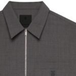 GIVENCHY ZIPPED SHIRT IN WOOL