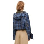 LOEWE CROPPED HOODED SHIRT IN WOOL BLEND