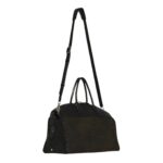 THE ROW GEORGE DUFFLE IN LEATHER AND DENIM