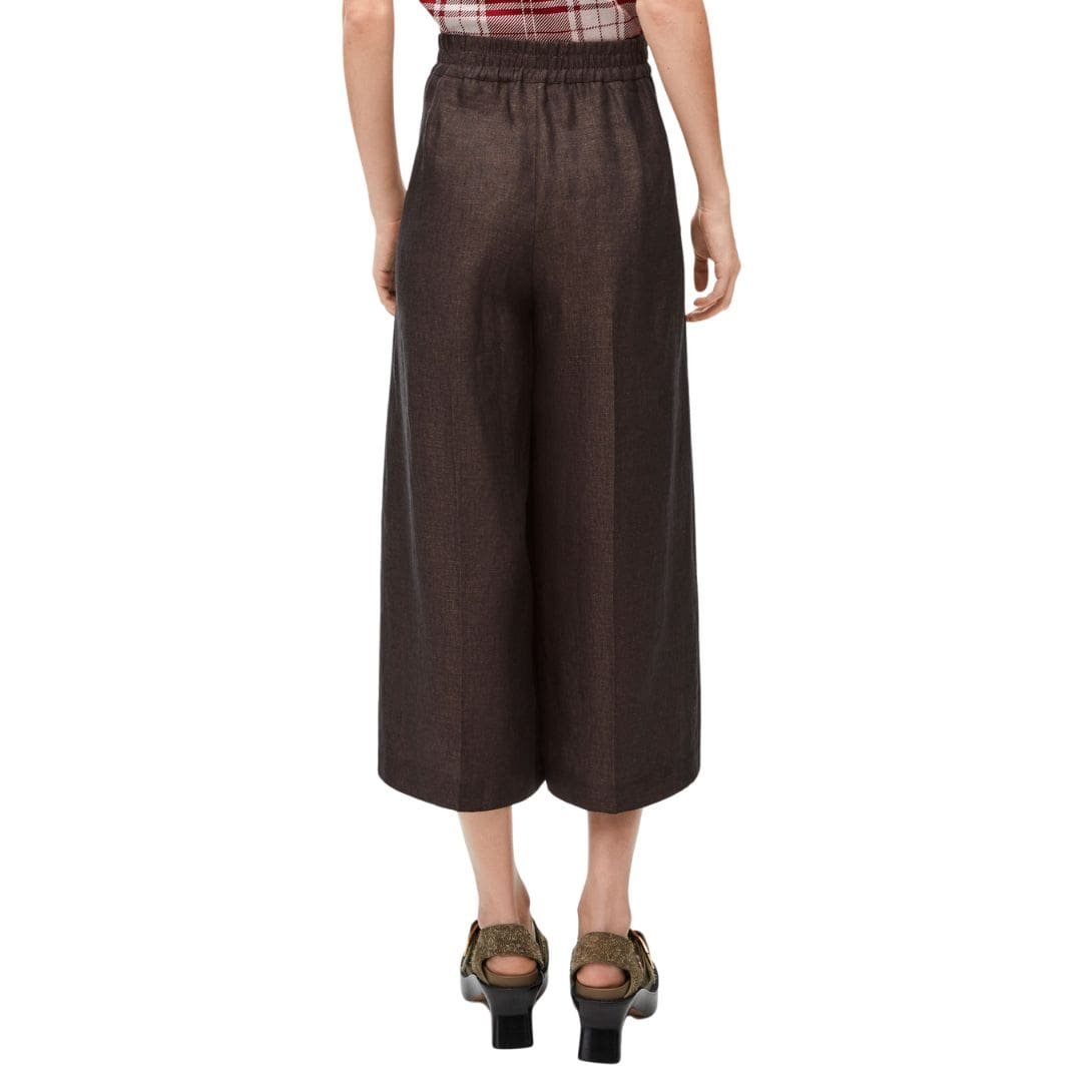 LOEWE CROPPED TROUSERS IN LINEN