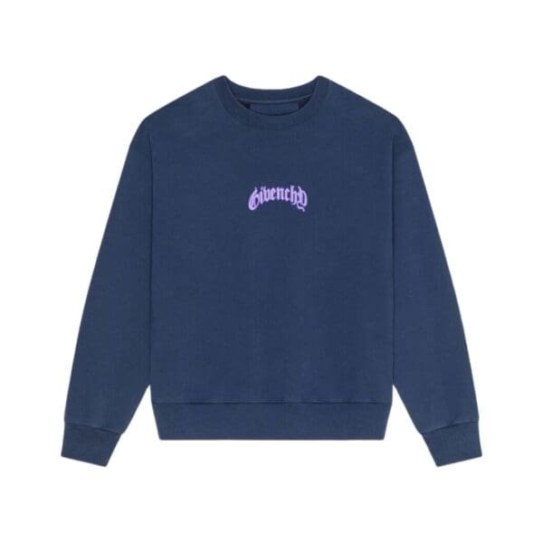 GIVENCHY BOXY FIT SWEATSHIRT IN FLEECE WITH REFLECTIVE ARTWORK