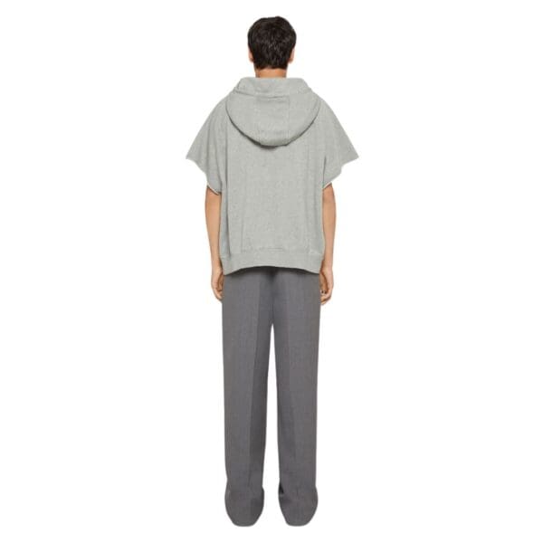 GIVENCHY CREST OVERSIZED SLEEVELESS HOODIE IN FLEECE