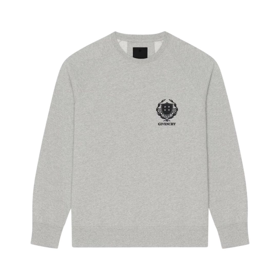 GIVENCHY CREST SLIM FIT SWEATSHIRT IN FLEECE