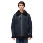LOEWE ANAGRAM JACKET IN SHEARLING