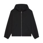 GIVENCHY ZIPPED HOODIE IN WOOL WITH 4G DETAIL
