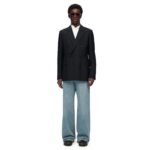 LOEWE DOUBLE BREASTED JACKET IN WOOL AND MOHAIR